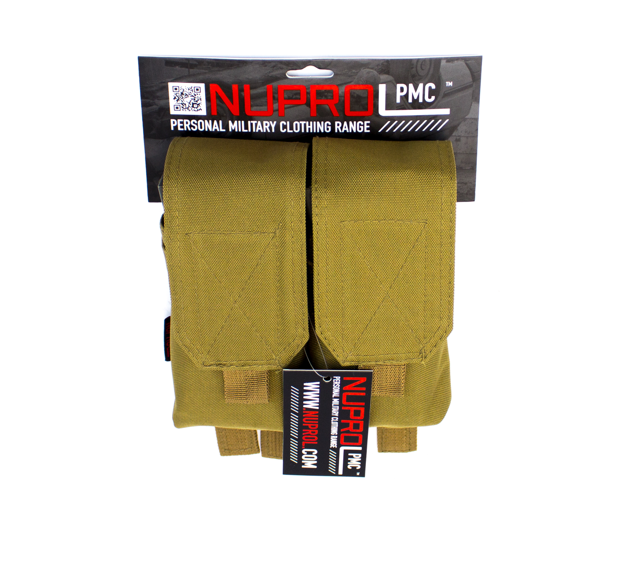 NUPROL PMC M4 Double Flap Lid Magazine Pouch Tan